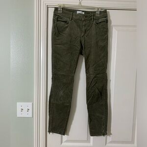 Green corduroy pants